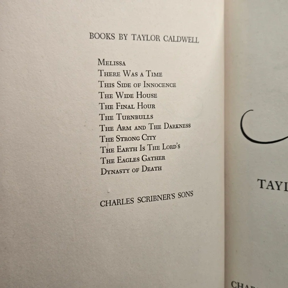 1948 Melissa by Taylor Caldwell 1st Edition with Dust Jacket Vintage Book